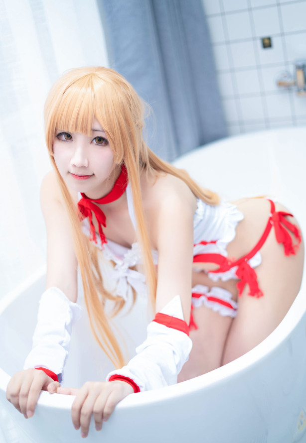 cos美女刀剑神域亚丝娜cosplay性感图片_汉服古装女生,福利打包下载,游戏原画